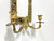 Mid 20th Century Solid Brass French Provincial Dolphin Candle Sconce