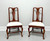 SOLD - BOB TIMBERLAKE by Lexington Solid Cherry Queen Anne Dining Side Chair - Pair C
