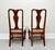 SOLD - BOB TIMBERLAKE by Lexington Solid Cherry Queen Anne Dining Side Chair - Pair B