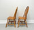 Amish Made Rockford Style Oak Windsor Dining Side Chairs - Pair