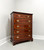 DIXIE Banded Mahogany Chippendale Chest of Six Drawers - B