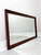 SOLD - CRAFTIQUE Old Wood Solid Mahogany Rectangular Beveled Dresser / Wall Mirror