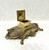 20th Century Solid Brass Japanese Pagoda Inkwell