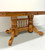 Amish Made Rockford Style Oak Oblong Trestle Dining Table