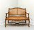 SOLD - Antique 19th Century Fruitwood French Provincial Louis XV Caned Settee