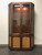 SOLD - LANE Altavista Rhythm Walnut Mid Century Modern Canted Curio China Cabinet