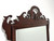 WHITE OF MEBANE Mahogany Chippendale Style Beveled Wall Mirror
