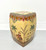 SOLD - Mid 20th Century Ceramic Garden Stool Tropical Theme with Elephants & Palm Trees