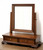 CRAFTIQUE Solid Mahogany Chippendale Cheval Two-Drawer Dressing Table Mirror