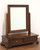 CRAFTIQUE Solid Mahogany Chippendale Cheval Two-Drawer Dressing Table Mirror