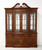 SOLD -  ETHAN ALLEN 18th Century Inlaid Mahogany Chippendale Breakfront China Cabinet