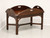 SOLD - HENKEL HARRIS 5212 29 Banded Mahogany Chippendale Butler's Tray Coffee Table