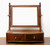 Antique Mahogany Georgian Cheval Two-Drawer Dressing Table Mirror