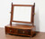 Antique Mahogany Georgian Cheval Two-Drawer Dressing Table Mirror