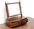 Antique Mahogany Georgian Cheval Two-Drawer Dressing Table Mirror