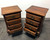 SOLD OUT - CONTINENTAL FURNITURE CO Solid Mahogany Queen Anne Style Nightstands - Pair
