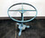 SOLD OUT - Powder Blue Cast Metal Ice Cream Bistro Set - Marble Top Table & Pair of Chairs