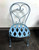 SOLD OUT - Powder Blue Cast Metal Ice Cream Bistro Set - Marble Top Table & Pair of Chairs