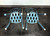 SOLD OUT - Powder Blue Cast Metal Ice Cream Bistro Set - Marble Top Table & Pair of Chairs