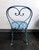 SOLD OUT - Powder Blue Cast Metal Ice Cream Bistro Set - Marble Top Table & Pair of Chairs