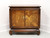 SOLD - BROYHILL Walnut Parquetry Asian Console Cabinet