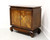 SOLD - BROYHILL Walnut Parquetry Asian Console Cabinet