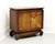 SOLD - BROYHILL Walnut Parquetry Asian Console Cabinet