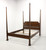 SOLD - HENKEL HARRIS 170 15 Genuine Black Walnut Queen Size Pencil Post Bed