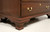 SOLD - HENKEL HARRIS 6001/6003 29 Solid Mahogany Chippendale Secretary Desk with Lighted Glass Bookcase