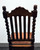 SOLD OUT - Victorian Gothic Tiger Oak Barley Twist Dining Side Chairs - Set of 6