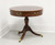 SOLD - BAKER Banded Mahogany Federal Style Two-Drawer Pedestal Drum Table