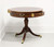 SOLD - BAKER Banded Mahogany Federal Style Two-Drawer Pedestal Drum Table