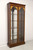 SOLD - HENKEL HARRIS 2339 29 Inlaid Mahogany Tall Curio Display Cabinet