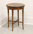 SOLD - HERITAGE Walnut French Provincial Round Accent Table with Turned Legs