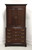 SOLD -  LINK-TAYLOR Heirloom Solid Mahogany Chippendale Armoire / Linen Press