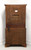 SOLD -  LINK-TAYLOR Heirloom Solid Mahogany Chippendale Armoire / Linen Press