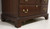 SOLD -  LINK-TAYLOR Heirloom Solid Mahogany Chippendale Armoire / Linen Press