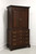 SOLD -  LINK-TAYLOR Heirloom Solid Mahogany Chippendale Armoire / Linen Press