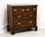 SOLD - Antique 19th Century Birch & Yew Wood Banded Chippendale Two-over-Two Drawer Bachelor Chest