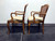 SOLD OUT - DAVIS CABINET Co Fleming Walnut French Provincial Cane Dining Captain's Arm Chairs - Pair