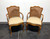 SOLD OUT - DAVIS CABINET Co Fleming Walnut French Provincial Cane Dining Captain's Arm Chairs - Pair