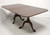 SOLD - HENKEL HARRIS 2210 29 Solid Mahogany Queen Anne Double Pedestal Dining Table