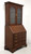 SOLD  - HENKEL HARRIS 6001/6003 29 Solid Mahogany Chippendale Secretary Desk with Glass Bookcase