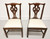 SOLD -  HENKEL HARRIS 101S 29 Mahogany Chippendale Dining Side Chairs - Pair C