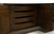 JOHN STUART Walnut Mid Century Modern Brutalist Credenza / Dresser