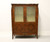 SOLD - French Provincial Louis XV Inlaid Kingwood Bronze Ormolu Vitrine Curio Cabinet with Marble Top