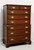 SOLD - HENKEL HARRIS 119 24 Solid Wild Black Cherry Chippendale Chest on Chest - B