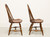 D.R. DIMES Cherry Finish Windsor Dining Side Chairs - Pair D