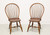D.R. DIMES Cherry Finish Windsor Dining Side Chairs - Pair C