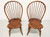 D.R. DIMES Cherry Finish Windsor Dining Side Chairs - Pair C